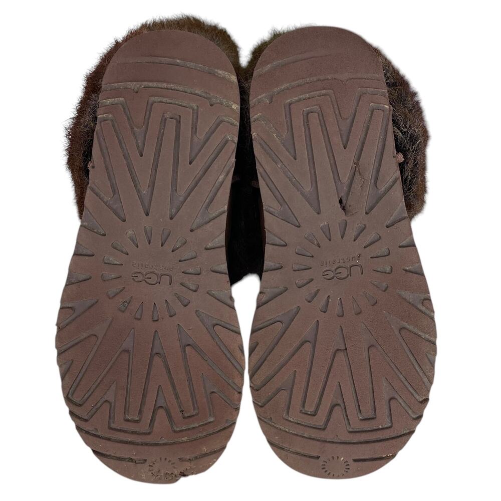 UGG VILET Women's SUEDE & SHEEPSKIN CUFF Boots Brown CRYSTAL DETAILS Brown 7 - Picture 9 of 9